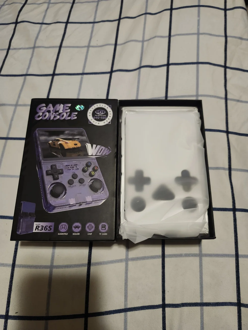 R36S Purple Portable Handheld Game Console